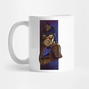 Digital steampunk painting "the enforcer" Mug